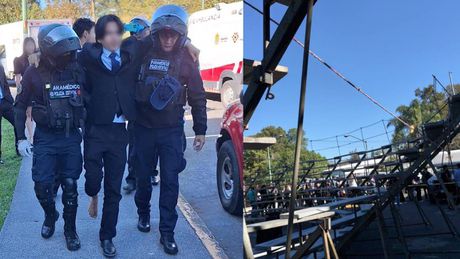 VIDEO: ¡Otra vez! Estudiantes de Universidad Veracruzana caen de gradas durante foto de graduación