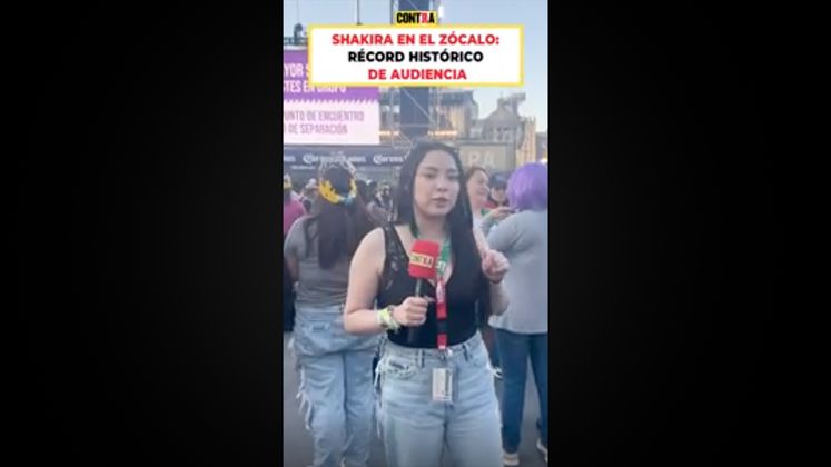 SHAKIRA EN EL ZÓCALO- EL RÉCORD HISTÓRICO DE AUDIENCIA