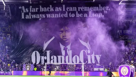 ¿Intimidan a Messi? Orlando City y el tifo que desplegó su afición previo al partido ante Inter Miami