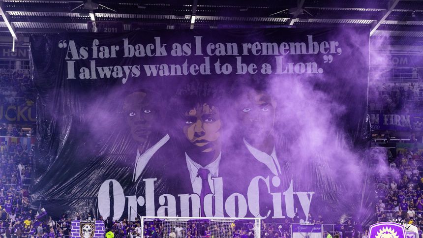 Orlando City desplegó un Tifo en el partido ante Inter Miami | X @OrlandoCitySC