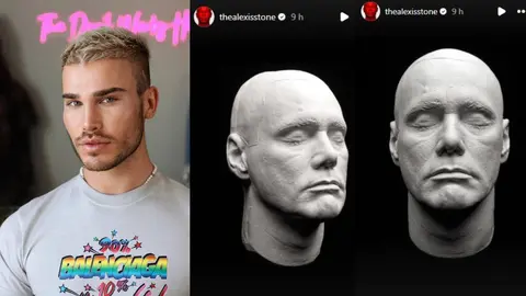 El artista de la caracterización Alexis Stone compartió imágenes que aumentan la teoría de un doble/IG: @thealexisstone