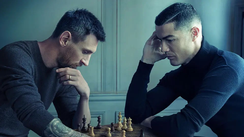 Lionel Messi y Cristiano Ronaldo en campaña | @LouisVuitton