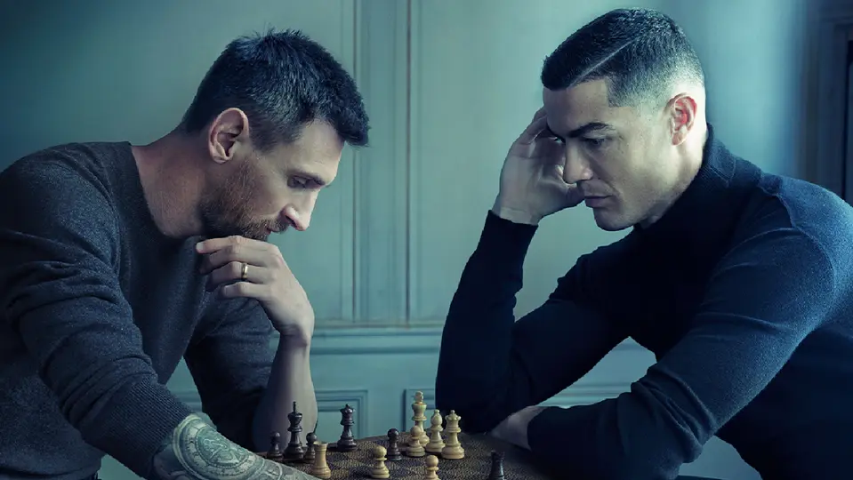 Lionel Messi y Cristiano Ronaldo en campaña | @LouisVuitton