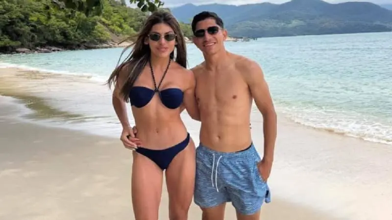 Jefferson Savarino y su pareja Paola Duarte I IG:@savarino10