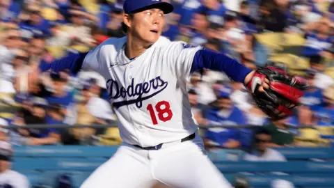 Yoshinobu Yamamoto, pitcher de los Dodgers I AP