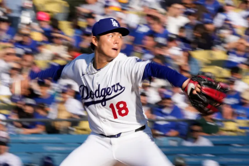 Yoshinobu Yamamoto, pitcher de los Dodgers I AP