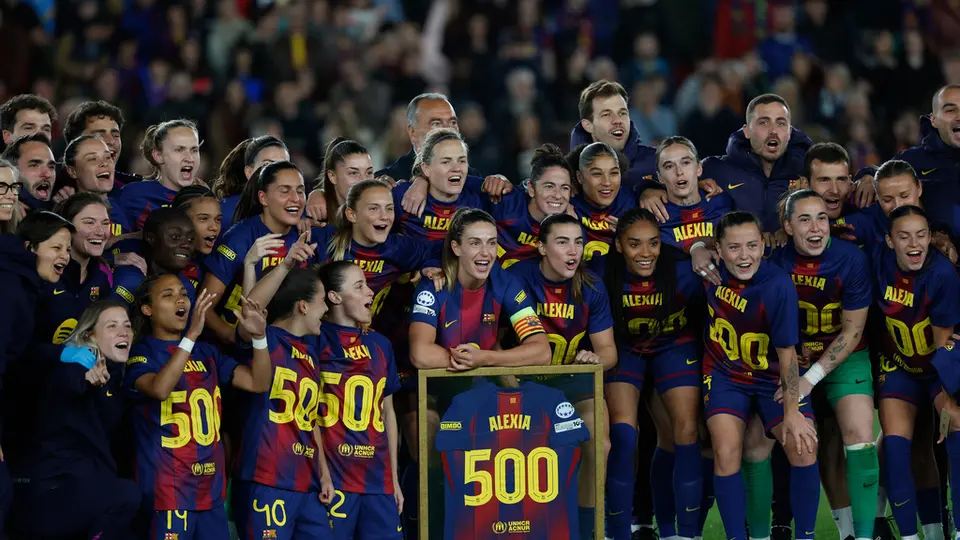 Alexia Putellas, jugadora del Barcelona Femenil, en encuentro ante el Real Madrid | AP