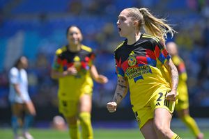 Isa Haas en celebración con América en el Clausura 2026 de la Liga MX Femenil | IMAGO 7