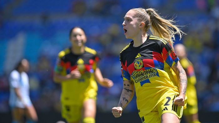 Isa Haas en celebración con América en el Clausura 2026 de la Liga MX Femenil | IMAGO 7