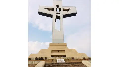 Ubicado en el cerro Mactumactzá, el Cristo de Copoya domina el paisaje de Tuxtla Gutiérrez. / FB @Cristodecopoyaa
