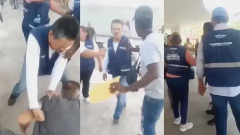 Uno de los agresores del ayuntamiento fue suspendido en lo que investigan qué pasó / Redes Sociales