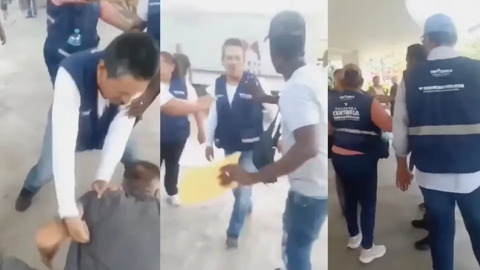 Uno de los agresores del ayuntamiento fue suspendido en lo que investigan qué pasó / Redes Sociales