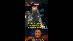 ¡LA LOCURAAAA! Así las calles de Sarajevo tras la clasificación de Bosnia y Herzegovina al Mundial 2026.