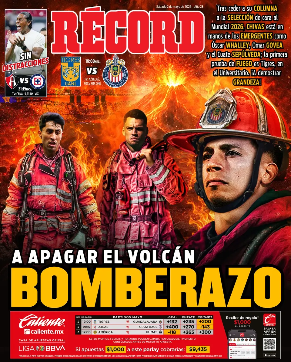 Portada RÉCORD 2 Mayo 2026