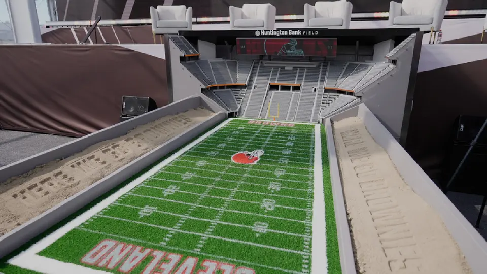 Browns inician construcción de su nuevo estadio; hay un litigio pendiente