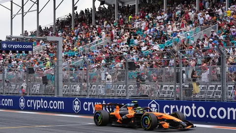 Lando Norris en el GP de Miami l AP