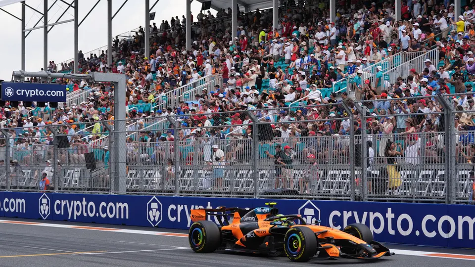 Lando Norris en el GP de Miami l AP