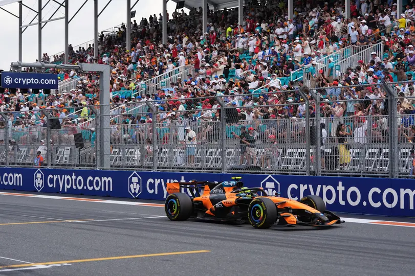Lando Norris en el GP de Miami l AP