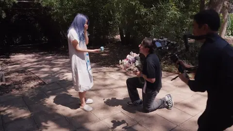 Su novio mexicano, Rodrigo Vázquez, escogió Oaxaca para pedirle matrimonio en medio de una fiesta tradicional / Especial