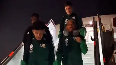 ¡Llegaron los Bafana Bafana! Sudáfrica arriba a la CDMX tras el retraso sufrido de un día
