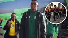 Mariachi da la bienvenida a Sudáfrica en su llegada a Pachuca rumbo al Mundial 2026