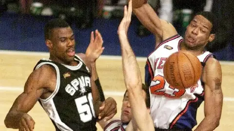 Por la revancha, así fue la última vez que Knicks y Spurs se midieron en unas Finales de la NBA en 1999