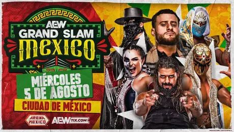 ¡AEW de vuelta en la Catedral! Grand Slam México tendrá segunda edición en la Arena México