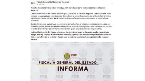 Las autoridades mantienen abiertas las investigaciones para determinar cómo ocurrió la irrupción armada y localizar a la periodista veracruzana./ Captura de pantalla