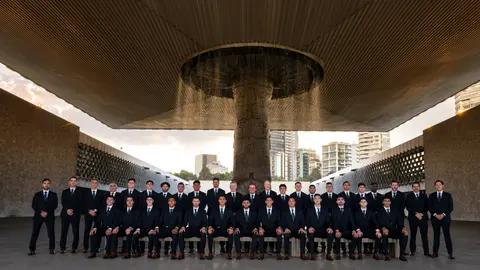 Directivos y jugadores de la Selección Mexicana l X:miseleccionmx