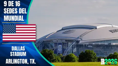Estadios y sedes mundialistas: AT&T Stadium (Arlington, Texas)