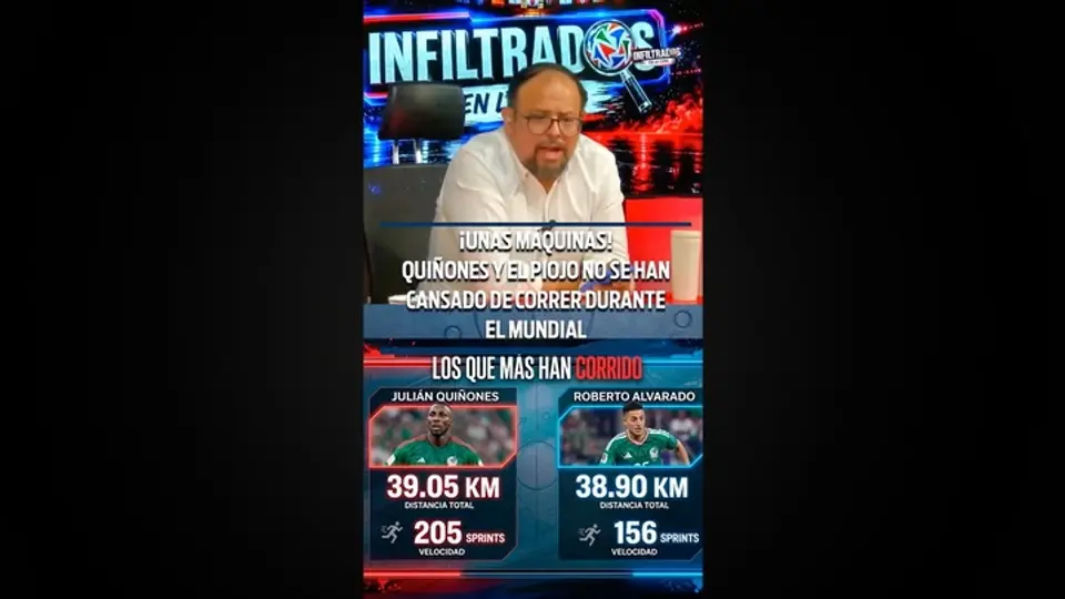 ¡COMO MÁQUINAS! Quiñones y Alvarado son los dos jugadores de México con mayor sacrificio físico