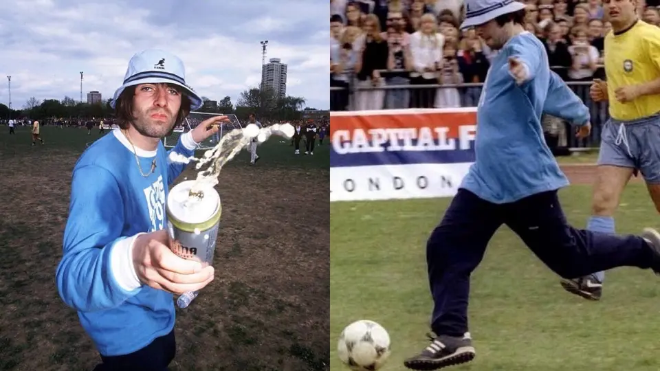 El músico es fanático del futbol de toda la vida y lo presume en sus redes / FB: @liamgallagher