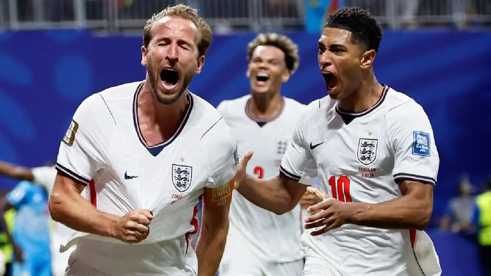 Jude Bellingham y Harry Kane con Inglaterra | AP