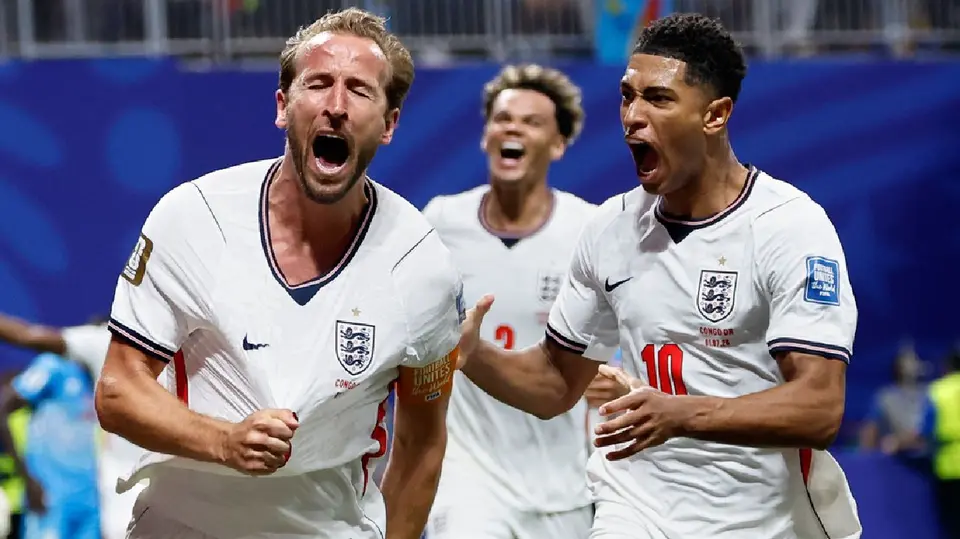 Jude Bellingham y Harry Kane con Inglaterra | AP