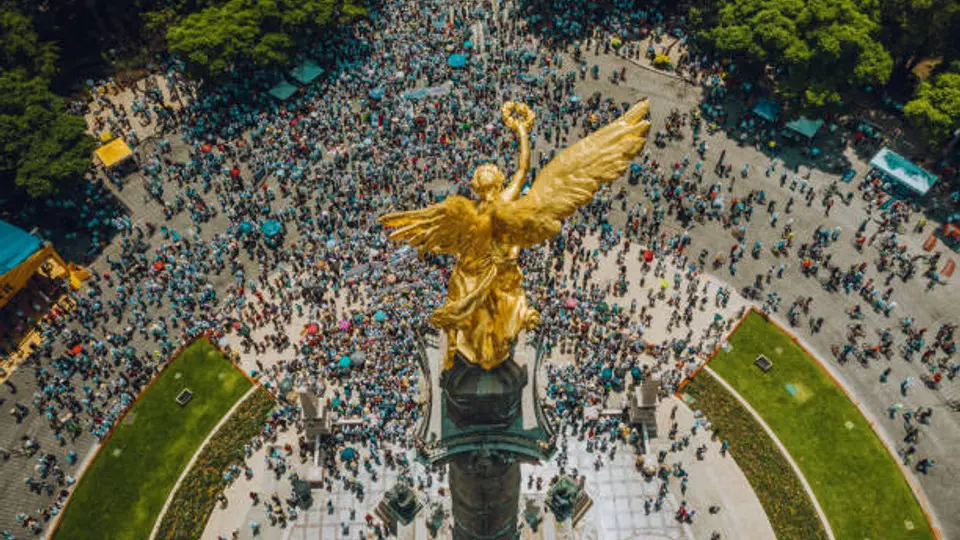 Alrededor de un millón de personas se concentraron en el angel de la independencia./@pixabay