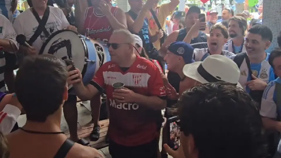 Afición de Argentina en el Miami | CAPTURA DE PANTALLA