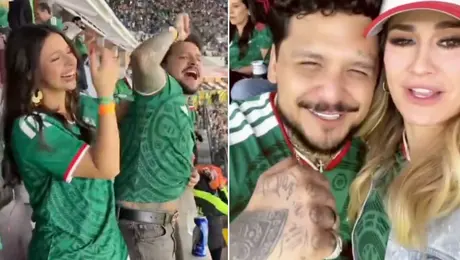 ¿Christian Nodal ignoró a Ángela Aguilar por celebrar con María José? Video desata polémica