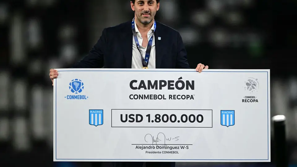 Diego Milito, presidente de Racing | AFP