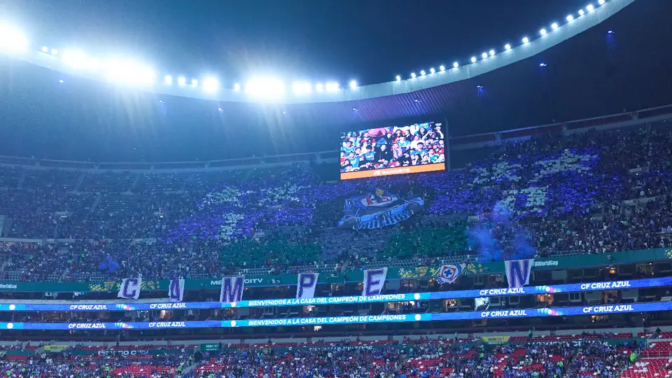Cruz Azul hace impresionante mosaico previo al partido ante Atlante