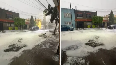 Granizo sorprende a la CDMX en medio de intensas lluvias; activan Alerta Amarilla