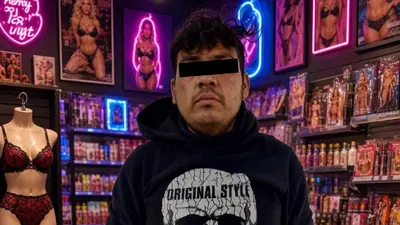 Detienen a hombre que roba una sex shop en Iztapalapa y su insólito botín desata burlas