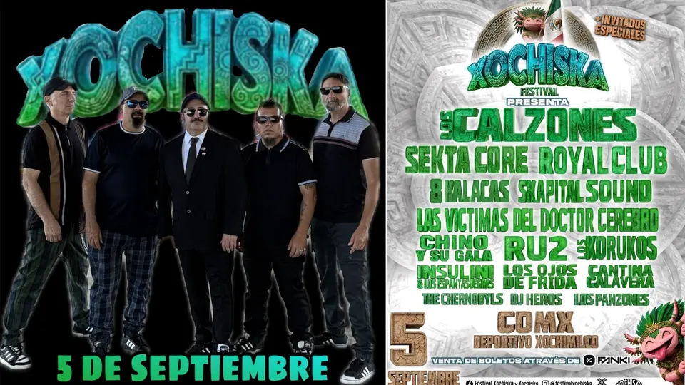 Los Calzones llegan desde Argentina para un show más en la CDMX dentro del Xochiska / Especial
