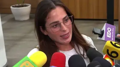 VIDEO: Fátima Bosch enfrenta a la prensa y sale corriendo