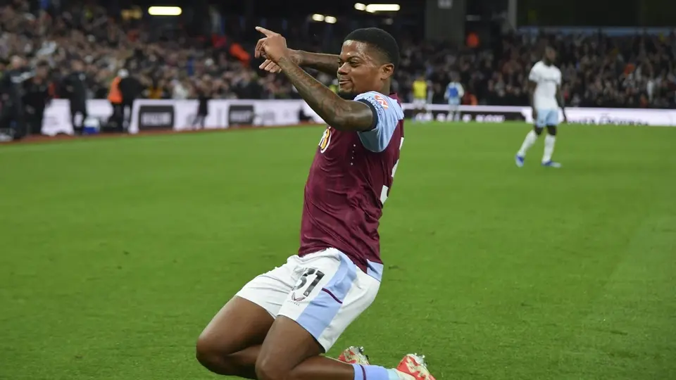 Leon Bailey en celebración con Aston Villa | AP