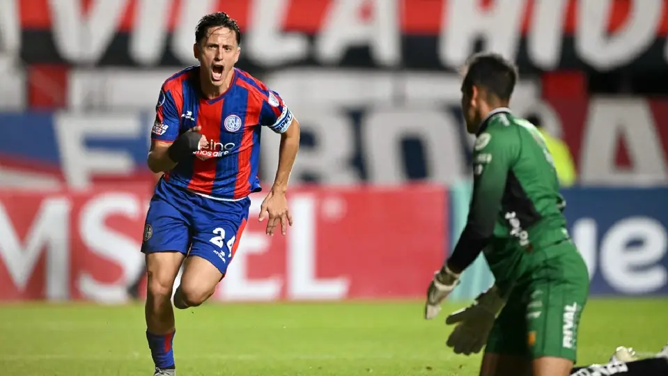 Nicolás Tripichio, celebrando un gol con San Lorenzo | AFP
