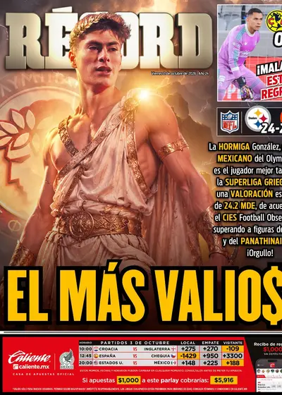 Portada RÉCORD 2 de Octubre de 2026