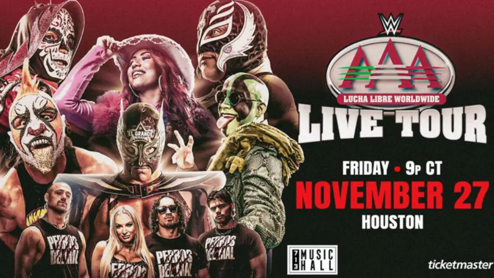 ¡Al estilo WWE! AAA anuncia Live Tour en Houston, Texas