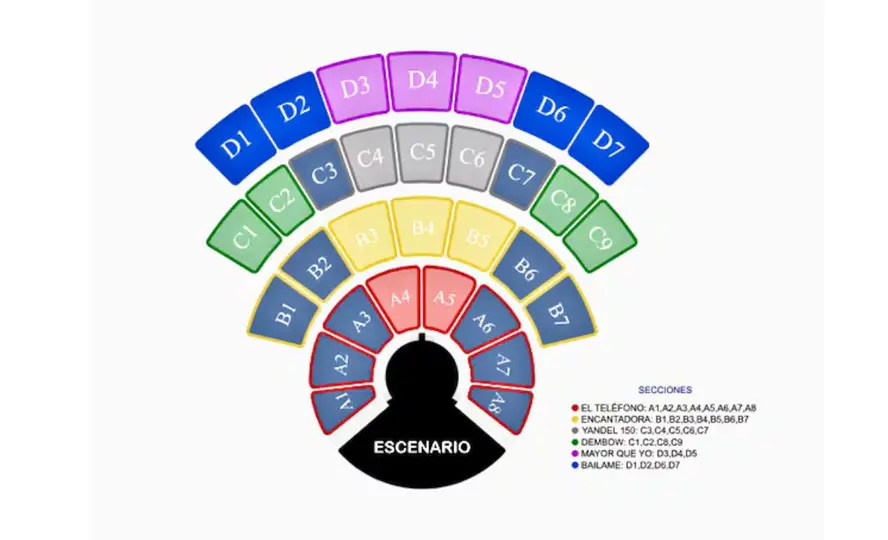 Este será el escenario del concierto del cantante puertorriqueño./vivaticket.com