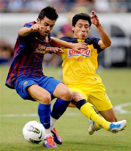 El Barcelona presentó a su equipo titular. FOTO: AP