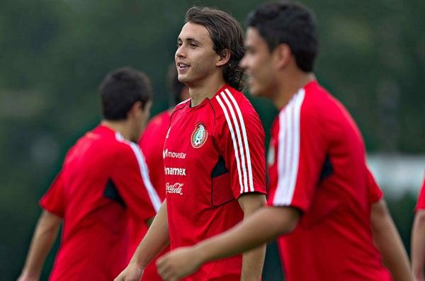 Los jugadores se mostraron con buen ánimo durante la práctica. FOTO: MEXSPORT